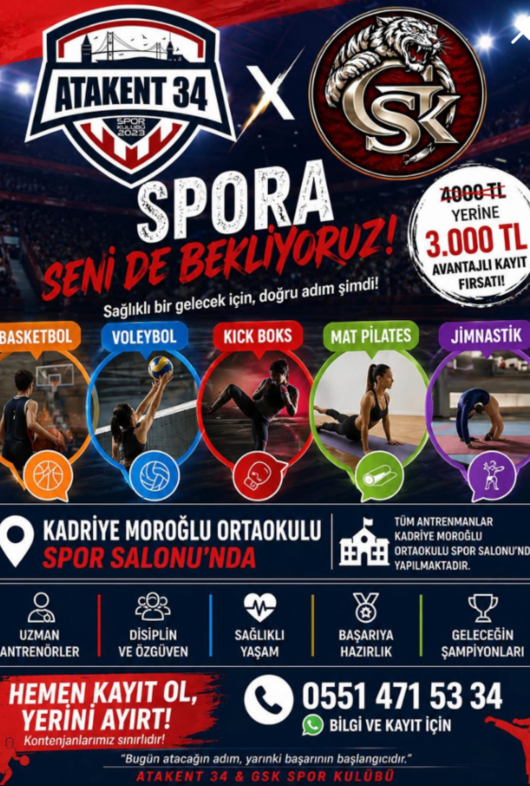 GSK Spor Kulübü’nde Yeni Dönem Kayıtları Başladı